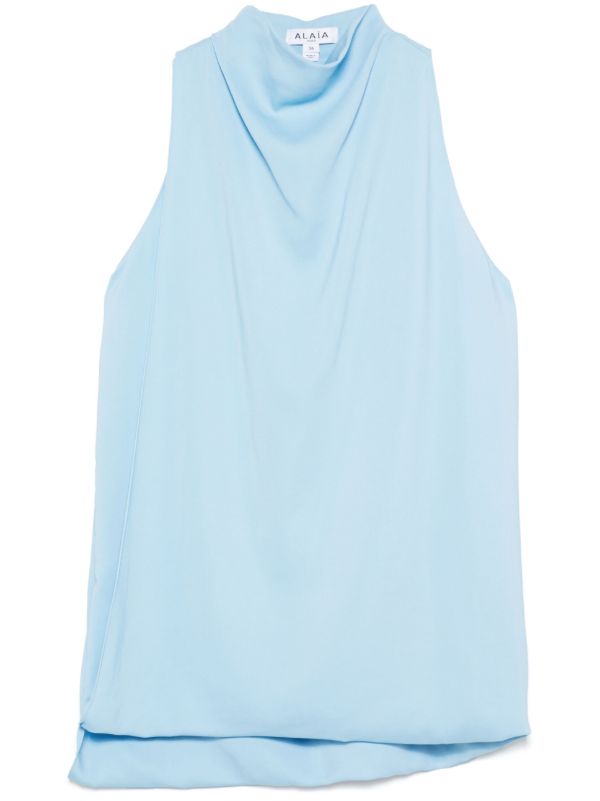 Alaïa Blue Layered Blouse | Browns Blouses