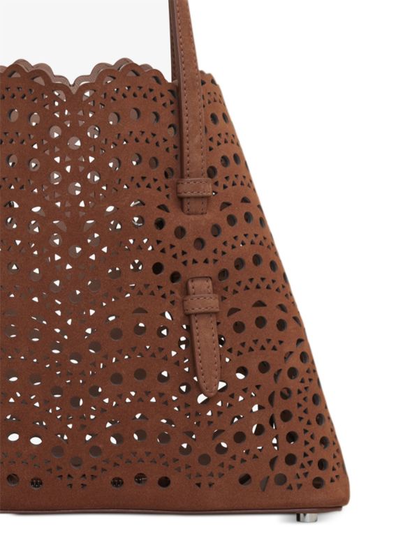 Alaïa Brown Mina Tote Bag | Browns Tote Bags