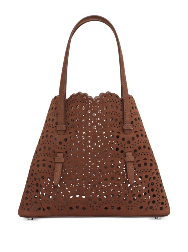 Alaïa Brown Mina Tote Bag | Browns Tote Bags