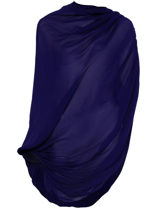 Alaïa Purple Draped Blouse | Browns Blouses