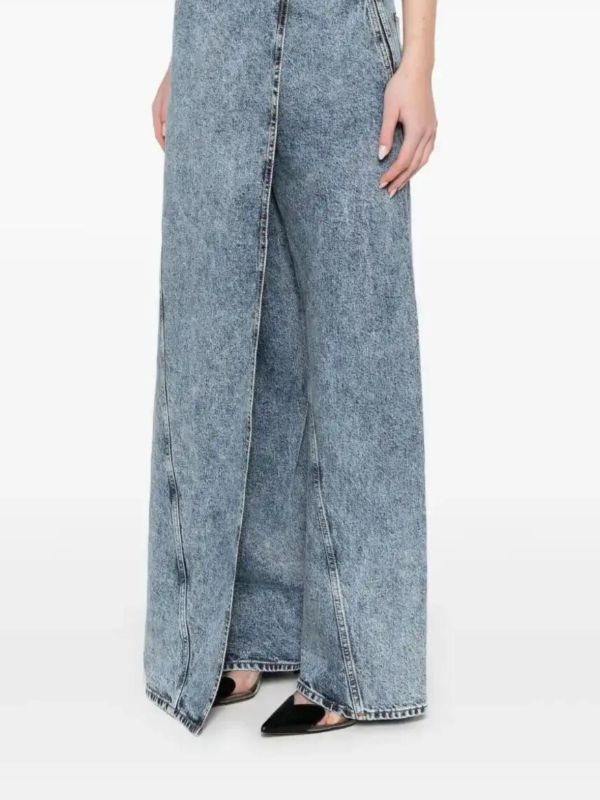 Alaïa Wrap Jeans | Browns Wide-Leg Jeans