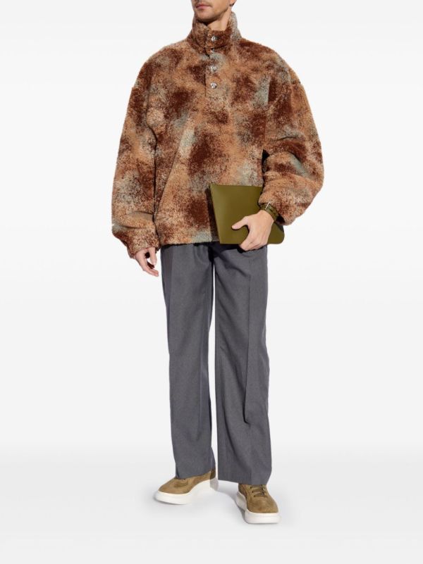 Alexander McQueen Brown Fleece Jacket