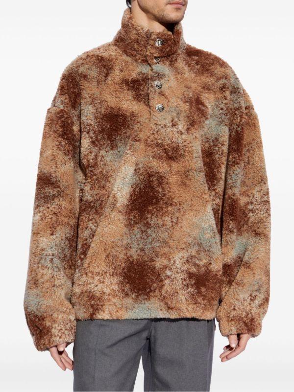 Alexander McQueen Brown Fleece Jacket