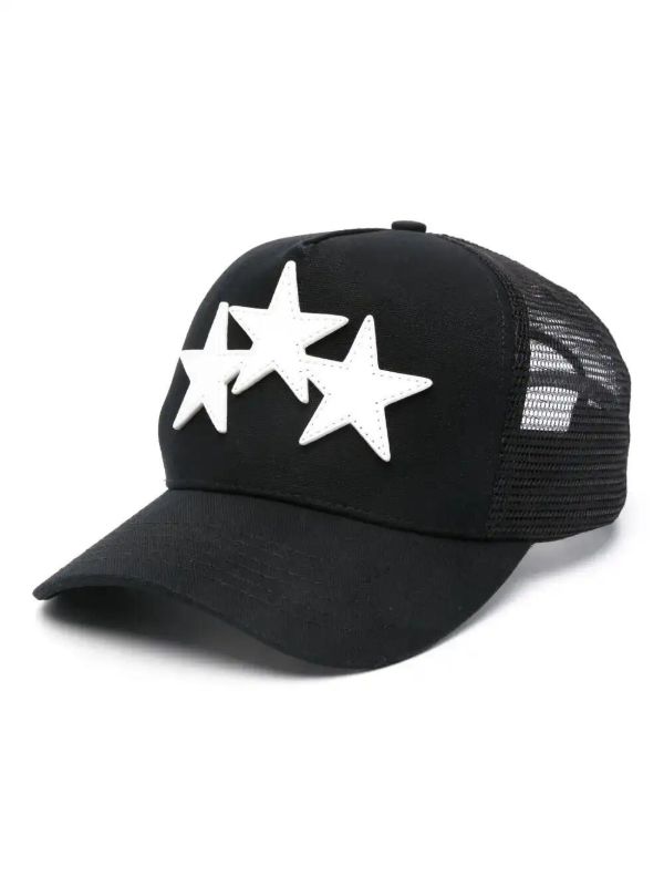 AMIRI Black 3 Star Trucker Hat | Browns Hats