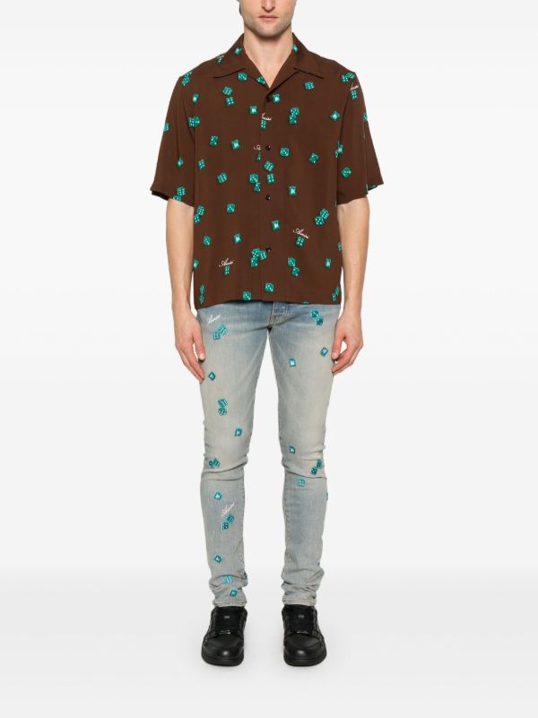 AMIRI Blue Dice Jeans | Browns Skinny Jeans