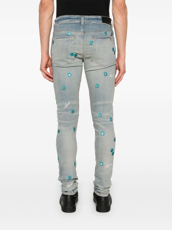AMIRI Blue Dice Jeans | Browns Skinny Jeans