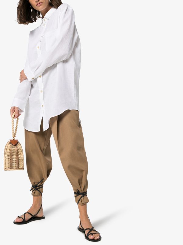 Asceno Oversized Linen Shirt | Browns Shirts