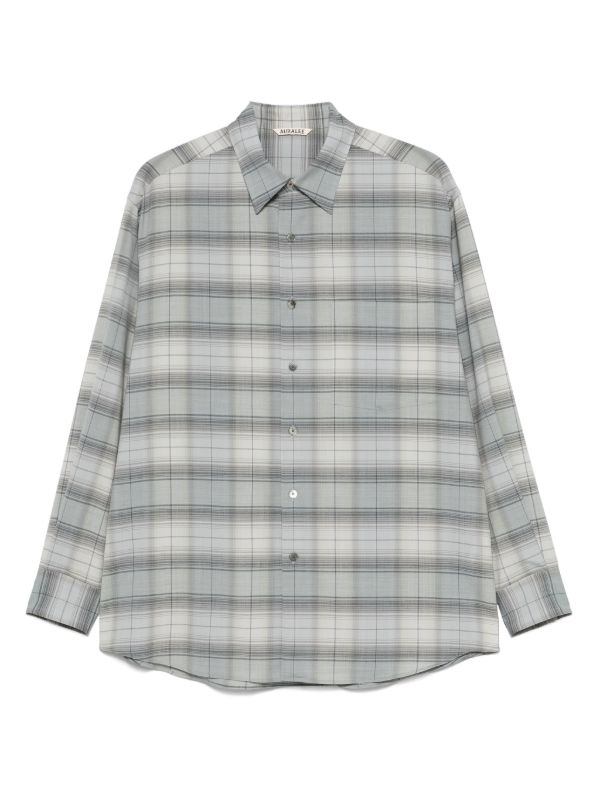 Auralee wool check shirt | Browns Shirts