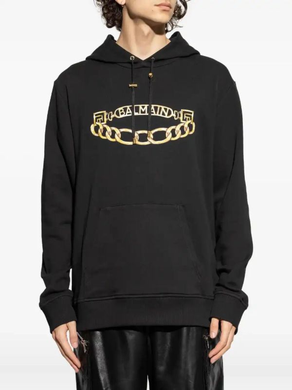 Balmain Logo-print Hoodie | Browns Hoodies