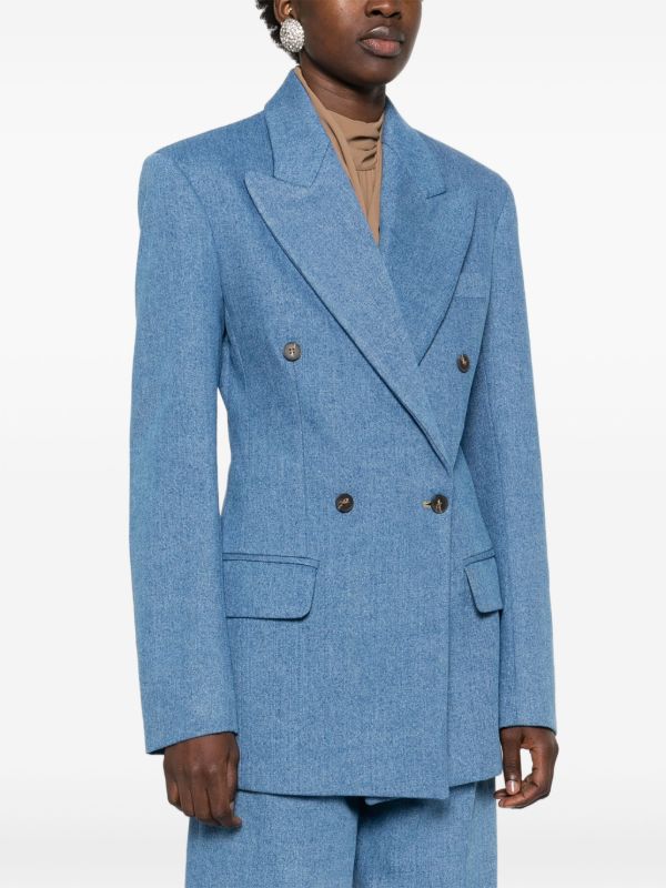 BETTTER Blue Cotton Blazer | Browns Blazers