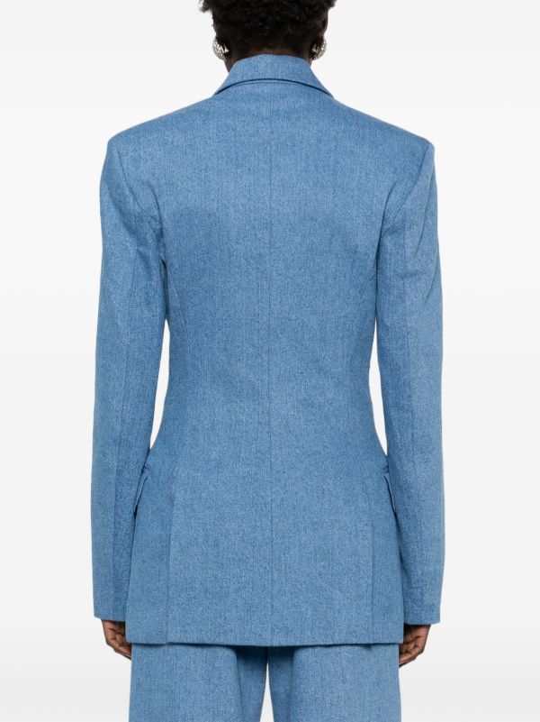 BETTTER Blue Cotton Blazer | Browns Blazers