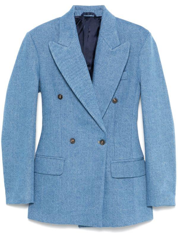 BETTTER Blue Cotton Blazer | Browns Blazers