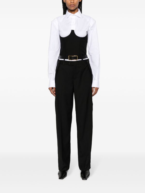 BETTTER White Cotton Bodysuit | Browns Shirts