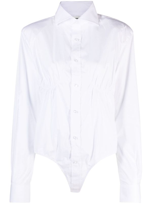 BETTTER White Cotton Bodysuit | Browns Shirts