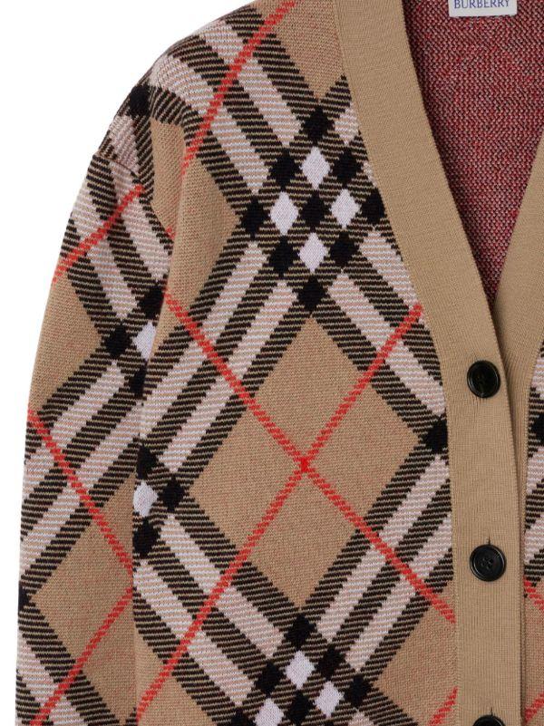 Burberry Check Cardigan | Browns Cardigans