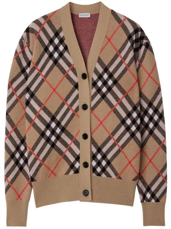 Burberry Check Cardigan | Browns Cardigans