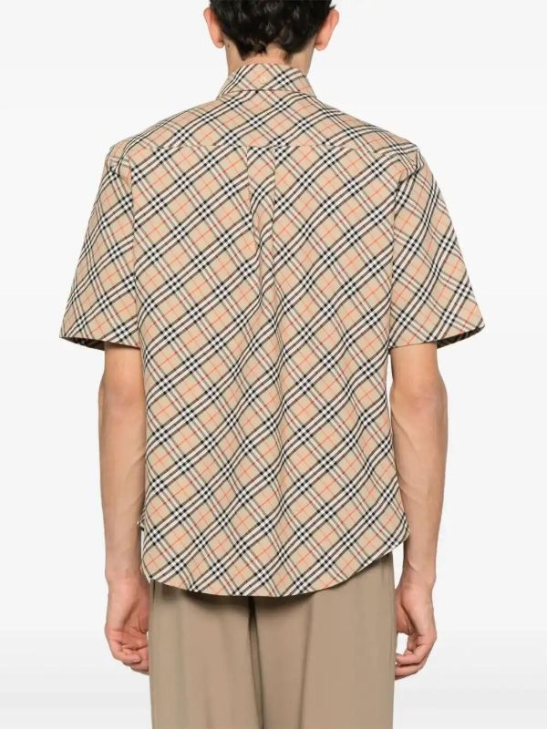 Burberry Checked Cotton Shirt | Browns Shirts