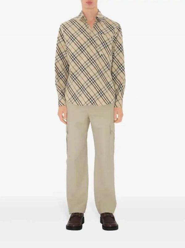 Burberry Checked Cotton Shirt | Browns Shirts