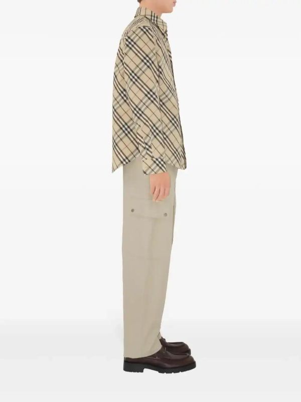 Burberry Checked Cotton Shirt | Browns Shirts