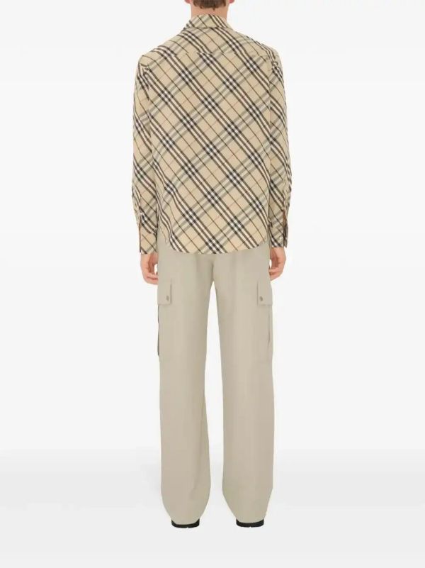 Burberry Checked Cotton Shirt | Browns Shirts