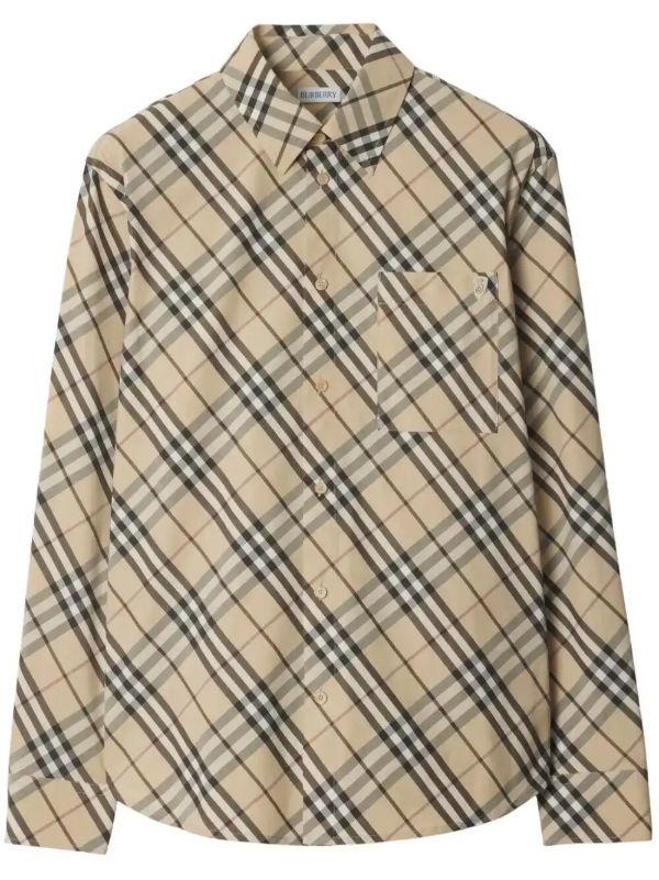 Burberry Checked Cotton Shirt | Browns Shirts