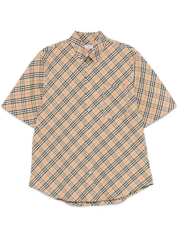 Burberry Checked Cotton Shirt | Browns Shirts