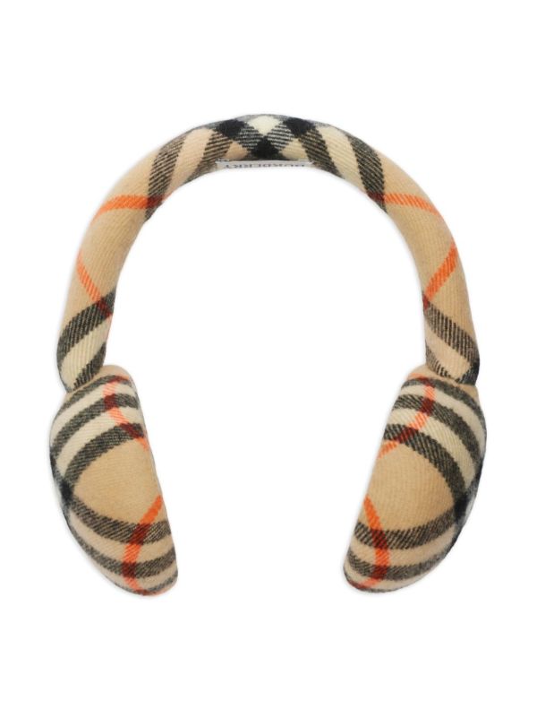 Burberry Checked Ear Muffs | Browns Hats