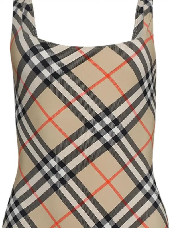 Burberry Checked Swimsuit | Browns One-Pieces