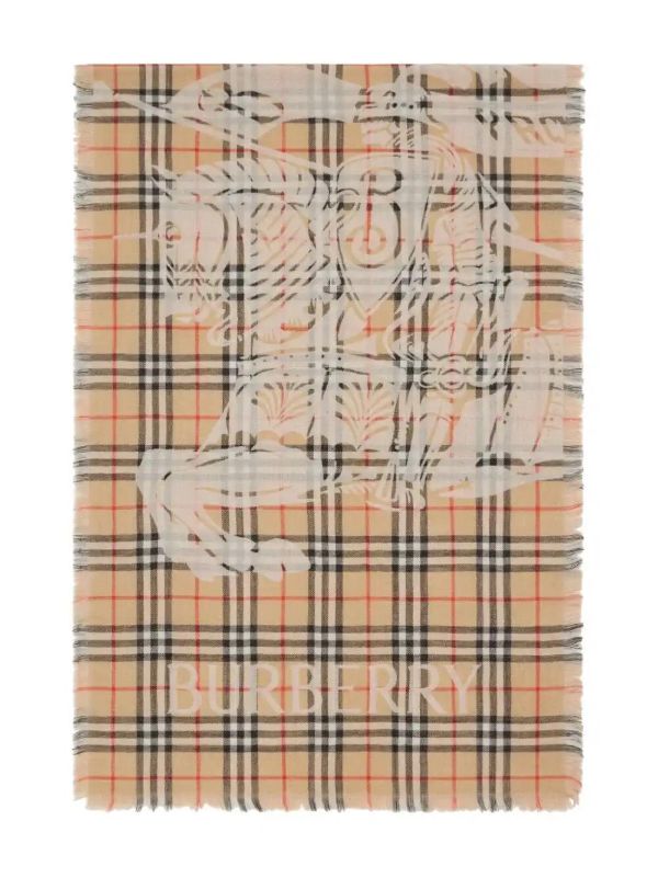 Burberry EKD Checked Scarf | Browns Scarves
