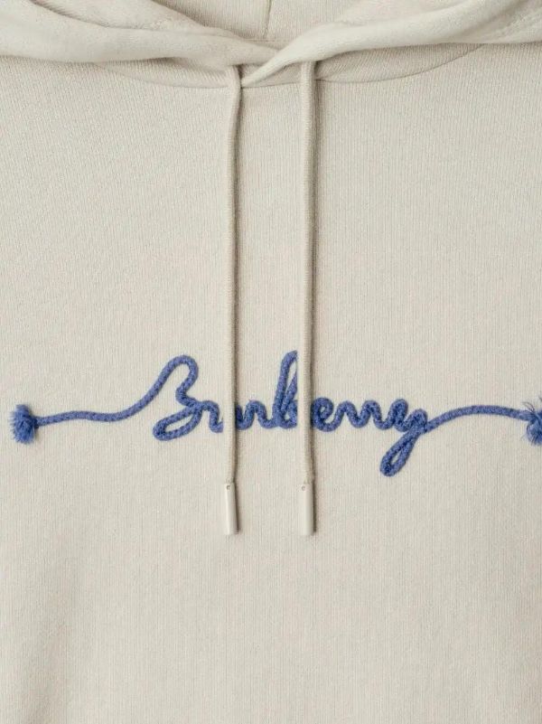 Burberry Logo Cotton Hoodie | Browns Hoodies