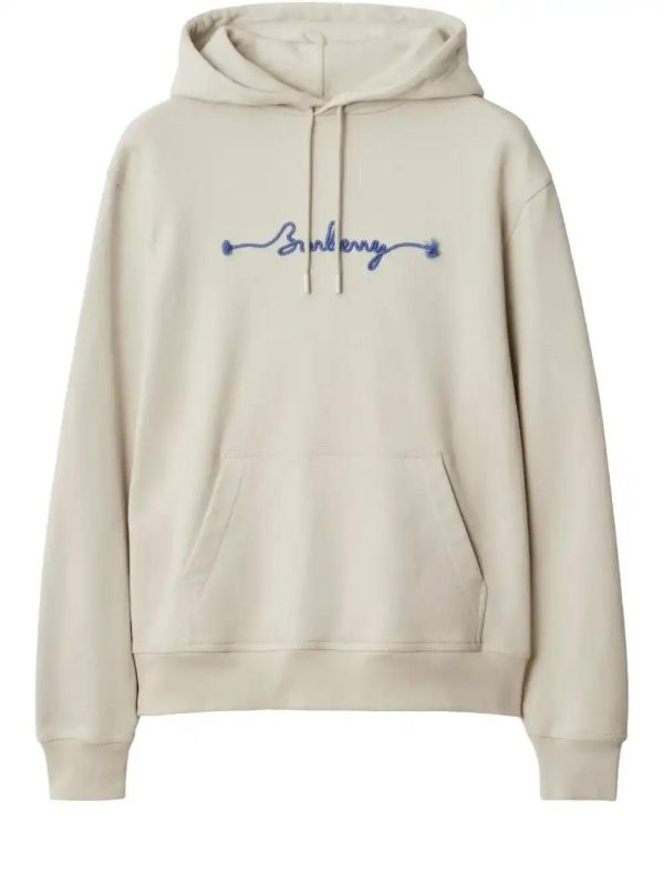 Burberry logo cotton hoodie | Browns Hoodies