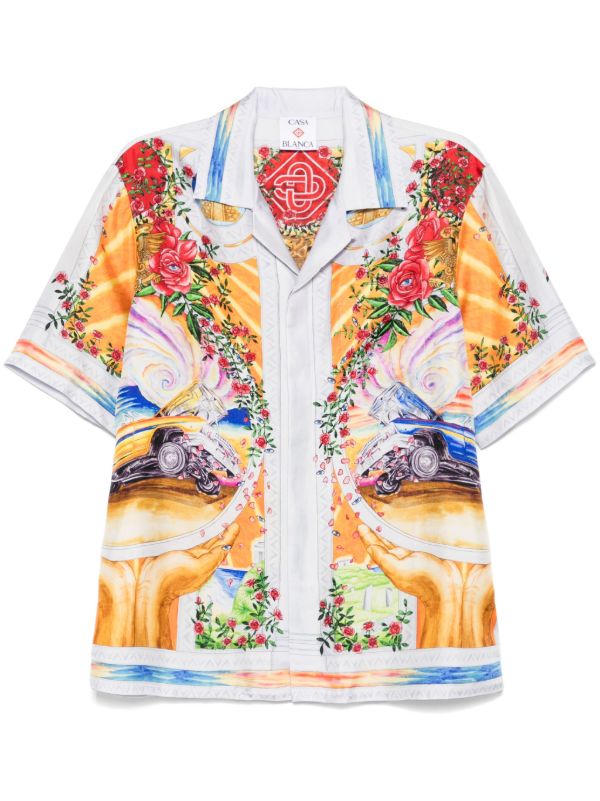 Casablanca Printed silk shirt | Browns Shirts