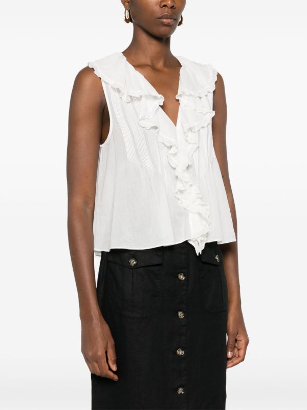 DÔEN White Hilda Blouse | Browns Blouses