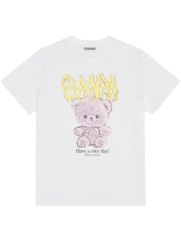 GANNI printed T-shirt | Browns T-Shirts