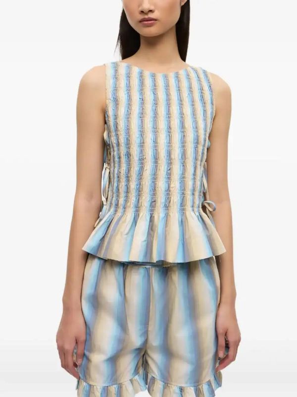 GANNI Striped Blouse | Browns Vests & Tank Tops