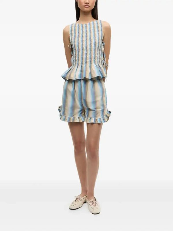 GANNI Striped Blouse | Browns Vests & Tank Tops