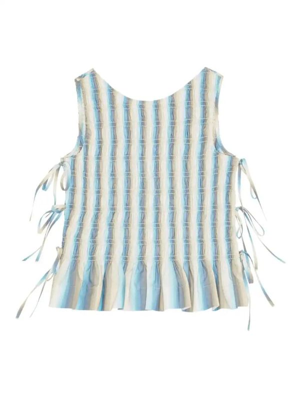 GANNI striped blouse | Browns Vests & Tank Tops