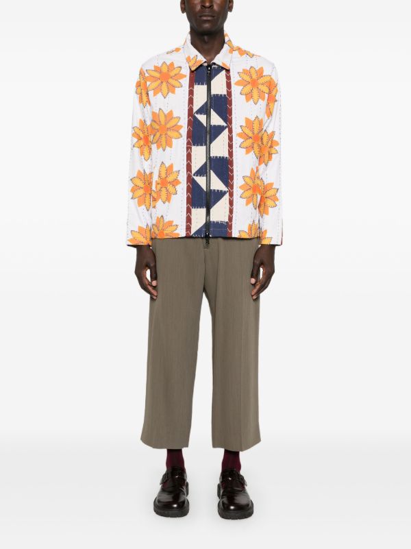 Kartik Research Floral-Print Bomber Jacket