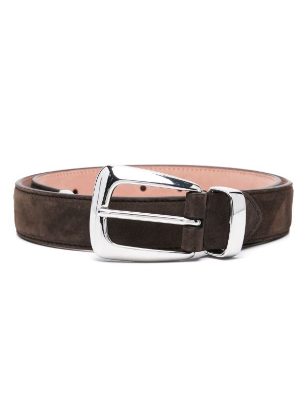 KHAITE Brown Suede Belt | Browns Belts