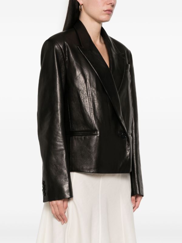 KHAITE Tonni Blazer | Browns Leather Jackets