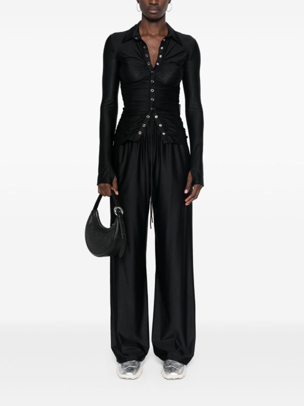 Marine Serre Ruched Blouse | Browns Blouses