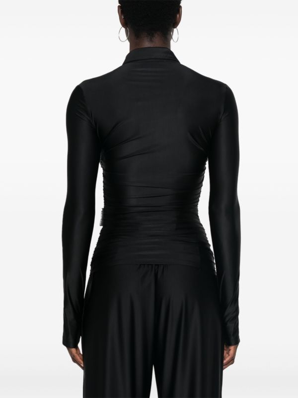 Marine Serre Ruched Blouse | Browns Blouses