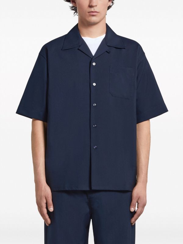 Marni Blue Virgin-Wool Shirt | Browns Shirts