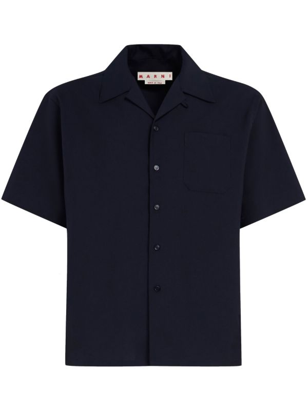 Marni Blue Virgin-Wool Shirt | Browns Shirts