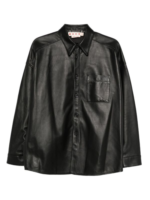 Marni leather shirt | Browns Shirts