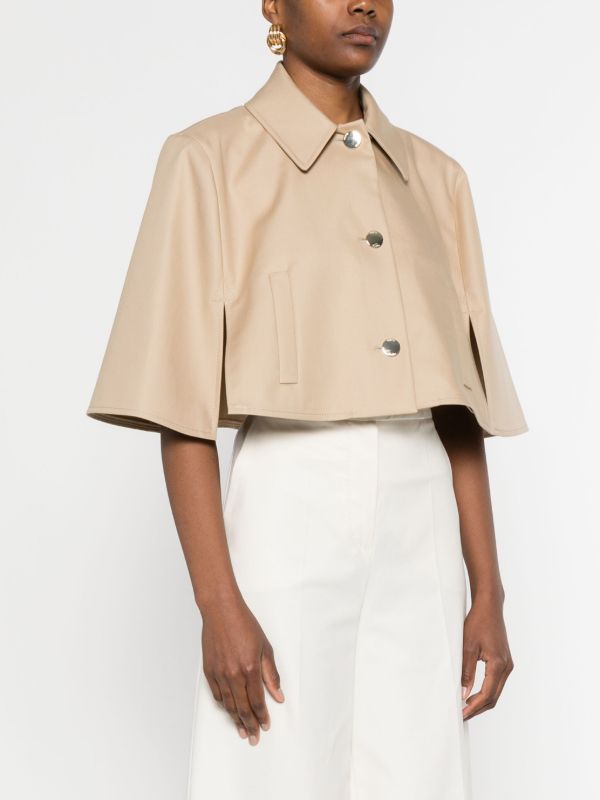 Max Mara Cotton Cape Jacket | Browns Blazers
