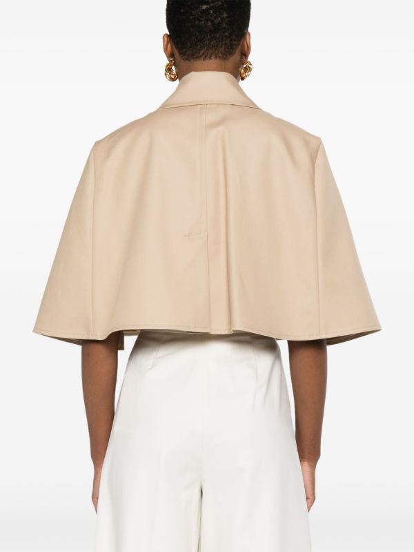 Max Mara Cotton Cape Jacket | Browns Blazers