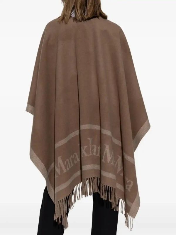 Max Mara Fringed Shawl Poncho | Browns Capes