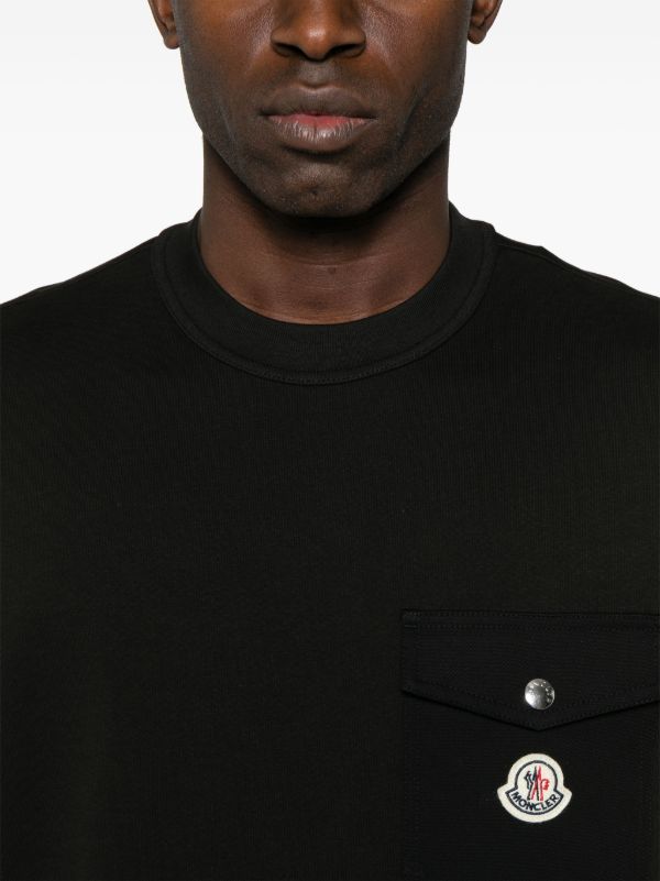 Moncler Logo-Patch T-Shirt | Browns T-Shirts