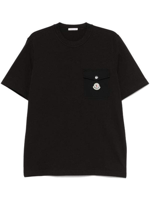 Moncler Logo-Patch T-Shirt | Browns T-Shirts